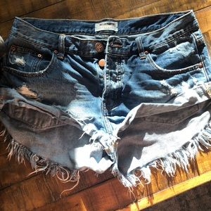 One Teaspoon Bandit Denim Shorts